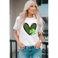 Azura Exchange Leopard Heart Shaped Print Crewneck Graphic Tee - XL thumbnail