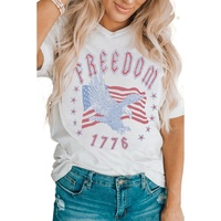 Azura Exchange Eagle Flag Print 1776 Graphic Tee - S thumbnail