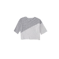 Azura Exchange Patchwork Striped Short Sleeve Top - L thumbnail