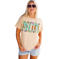 Azura Exchange Floral Letter Print T Shirt - XL thumbnail
