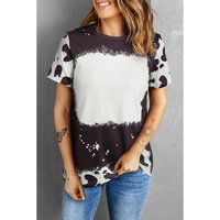 Azura Exchange Tie Dye Bleached Crew Neck T-Shirt - S thumbnail