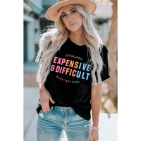 Black EXPENSIVE&DIFFICULT Graphic Tee - 2XL thumbnail