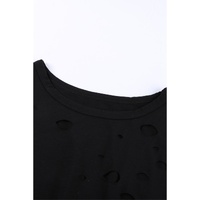 Azura Exchange Mixed Cotton Crew Neck T-Shirt with Holes - L thumbnail