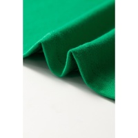 Bright Green Casual Plain Crew Neck Tee - 3XL thumbnail