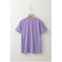 Wisteria Casual Plain Crew Neck Tee - 2XL thumbnail