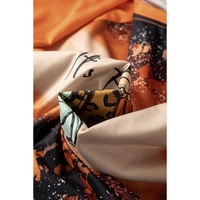 Gold Flame It's Fall Yall Halloween Pumpkin Graphic Bleached Top - L thumbnail