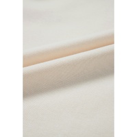 White Pearled Puff Sleeve Round Neck Loose Top - L thumbnail