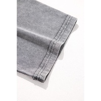 Philippine Gray Mineral Wash Half Sleeve Boyfriend Vintage T Shirt - L thumbnail