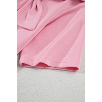 Pink Bow Applique Half Sleeve T-shirt - XL thumbnail