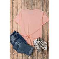 Pink Crawfish Season Graphic Casual Tee - L thumbnail