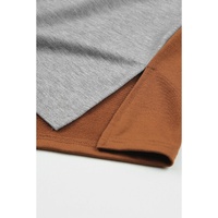 Azura Exchange Colorblock Pullover Sweatshirt with Turn-down Collar - M thumbnail