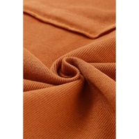 Azura Exchange Buttoned Hoodie with Patchwork Trim - S thumbnail