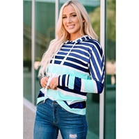 Azura Exchange Striped Drawstring Hoodie - L thumbnail