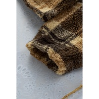 Azura Exchange Plaid Pattern Fleece Sweatshirt with Zip Collar - M thumbnail