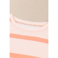 Azura Exchange Drop Shoulder Pullover Sweatshirt with Striped Pattern - XL thumbnail