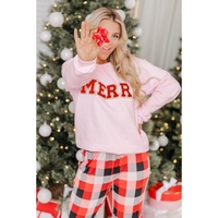 Azura Exchange MERRY Graphic Pullover Sweatshirt - L thumbnail