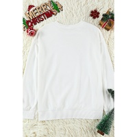 Azura Exchange Slogan Letters Print Long Sleeve Sweatshirt - M thumbnail