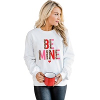 Azura Exchange Leopard Heart Print Long Sleeve Sweatshirt - M thumbnail