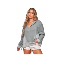 Azura Exchange Contrast Patchwork Pullover Hoodie - XL thumbnail