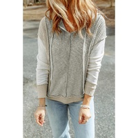 Azura Exchange Patchwork Knit Hoodie - M thumbnail