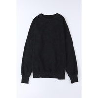 Azura Exchange Oversized Ribbed Trim Sweatshirt - S thumbnail