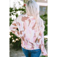 Azura Exchange Relaxed Geometric Print Crewneck Sweatshirt - S thumbnail