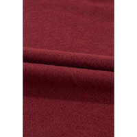 Burgundy Solid Fleece Lined Drop Shoulder Terry Sweatshirt - L thumbnail