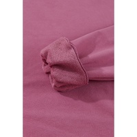 Valerian Solid Kangaroo Pocket Drawstring Loose Fit Hoodie - L thumbnail