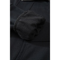 Black Quarter Zip Stand Neck Kangaroo Pocket Sweatshirt - XL thumbnail