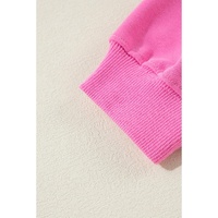 Bonbon Plain Drop Shoulder Crewneck Pullover Sweatshirt - L thumbnail