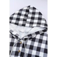 Azura Exchange Plaid Hoodie with Pocket Detailing - M thumbnail