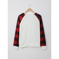 Azura Exchange Long Sleeve Buffalo Plaid Sweatshirt - M thumbnail
