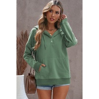 Azura Exchange Hooded Snap Button Hoodie with Pocket - M thumbnail