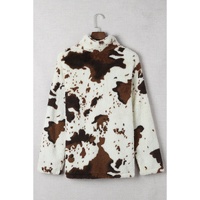 Azura Exchange Cow Print Fleece Sweatshirt - M thumbnail