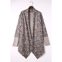 Leopard Open Front Cardigan - M thumbnail