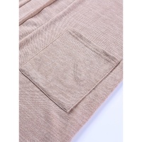 Azura Exchange Pink Tunic Back Open Front Cardigan with Pockets - 2XL thumbnail