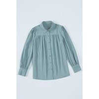 Azura Exchange Button Up Puff Sleeve Blouse - XL thumbnail