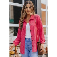 Azura Exchange Button Up Waffle Knit Casual Shirt - M thumbnail