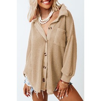 Azura Exchange Waffle Knit Button Up Shirt - 2XL thumbnail