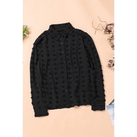 Azura Exchange Polka Dot Long Sleeve Button Shirt - M thumbnail