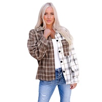 Azura Exchange Plaid Oversized Shirt - M thumbnail