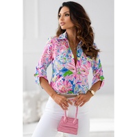 Azura Exchange Buttoned Sheath Long Sleeve Shirt with Abstract Floral Print - XL thumbnail