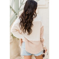 Azura Exchange Buttoned Raw Hem Textured Shirt - S thumbnail