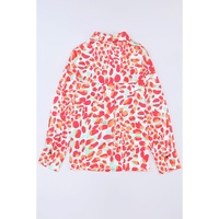 Azura Exchange Abstract Print Long Sleeve Buttoned Shirt - M thumbnail