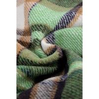 Green Geometric Plaid Print Pocketed Shacket - XL thumbnail