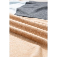 Light French Beige Geometric Color Block Sleeveless Top - L thumbnail