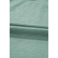 Mist Green Metallic Sheen Edge Scoop Neck Tank Top - L thumbnail