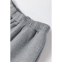 Gray Solid Drop Shoulder Hoodie and Joggers Activewear Set - M thumbnail