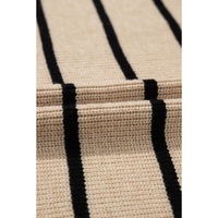 Black Stripe Shawl Neckline Open Cardigan with Pockets - S thumbnail