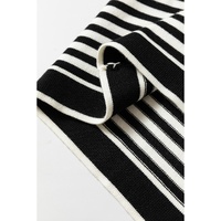 Black Stripe Long Sleeve Button up Tunic Cardigan - 2XL thumbnail